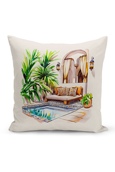 Bertille Home Ramadan Series Double Sided Digital Printed Throw Pillow Case (...