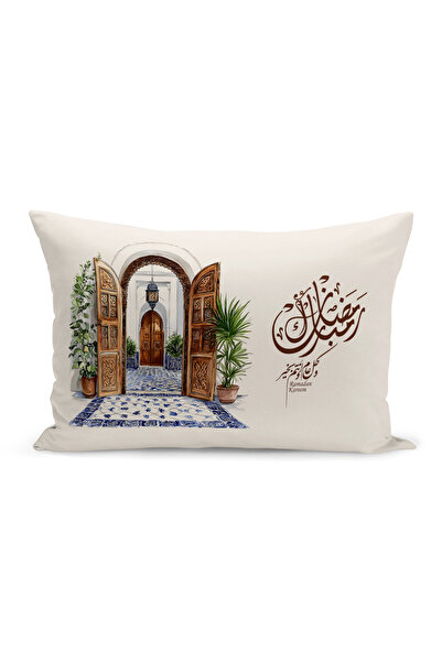 Bertille Home غطاء وسادة مطبوع رقميًا مزدوج الجوانب من سلسلة رمضان (غطاء سرير...