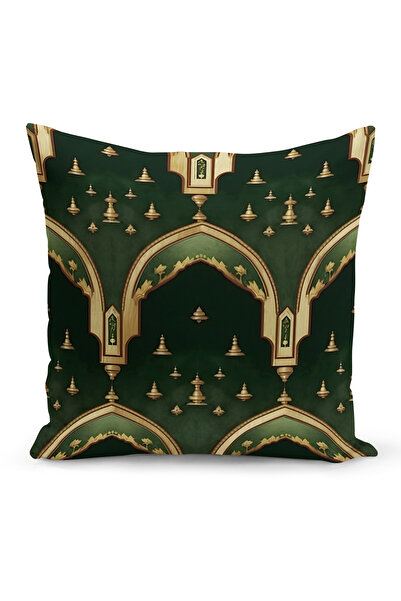 Bertille Home غطاء وسادة مطبوع رقميًا مزدوج الجوانب من سلسلة رمضان (غطاء سرير...