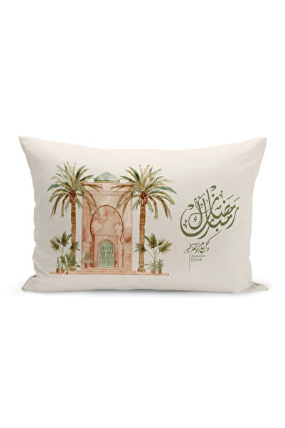 Bertille Home غطاء وسادة مطبوع رقميًا مزدوج الجوانب من سلسلة رمضان (غطاء سرير...