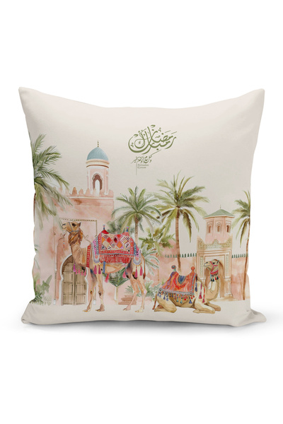 Bertille Home Ramadan Series Double Sided Digital Printed Throw Pillow Case (...