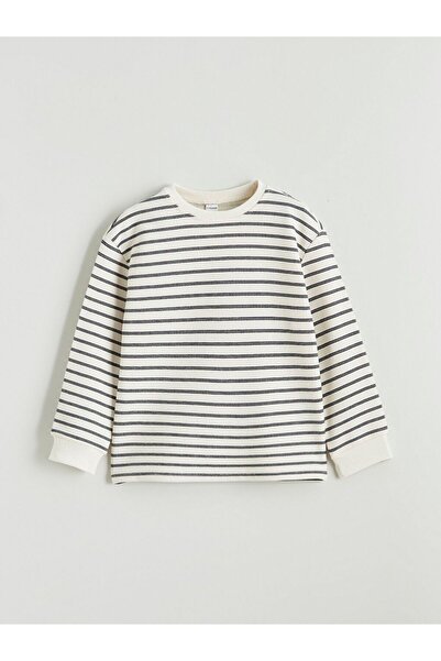 LC Waikiki Μακρυμάνικο μπλουζάκι για αγόρια με ρίγες LCW