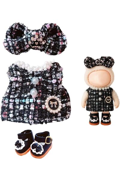 KASTWAVE طقم ملابس للدمى مكون من 3 قطع لدمية لابو القطيفة