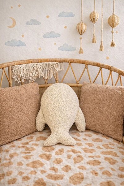 Cherry Bloom Cotton وسادة تيدي بالينا للنوم، غرفة أطفال بوهيمية