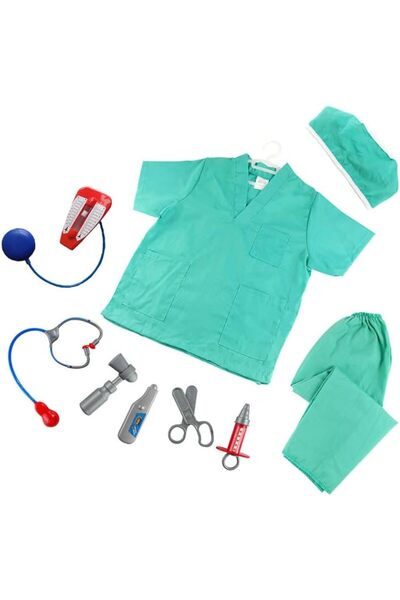 Generic زي طبيب جراح مع ملحقات للعب الأدوار