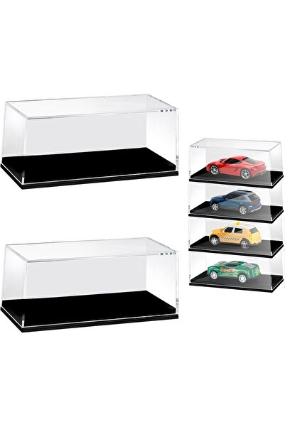 KASTWAVE أربع قطع من علب عرض سيارات هوت ويلز الشفافة