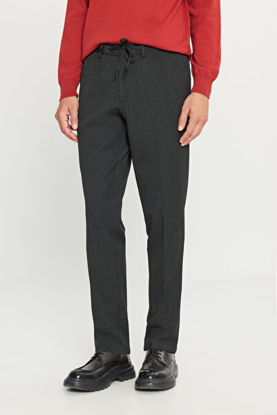 ALTINYILDIZ CLASSICS بنطال رجالي كاجوال مرن من أنثراسايت قصة ضيقة بقصة ضيقة و...