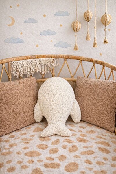 Cherry Bloom Cotton وسادة تيدي بالينا للنوم، غرفة أطفال بوهيمية