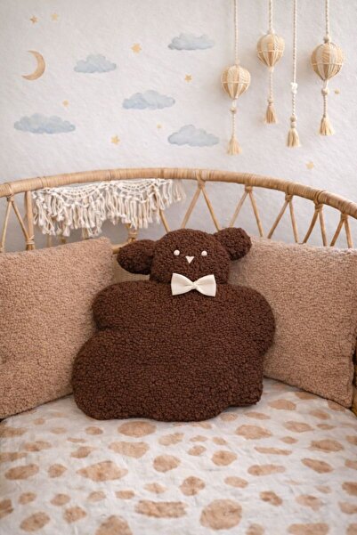 Cherry Bloom Cotton وسادة تيدي لامب لغرفة الأطفال على الطراز البوهيمي