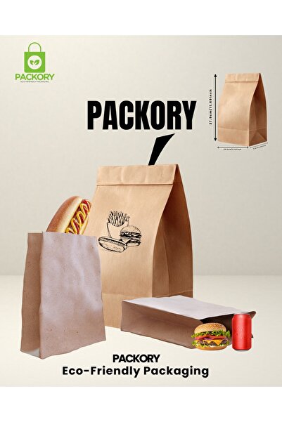 PACKORY COMPANY Baskısız Kalın Kraft Kese Kağıdı ( 50 Adet )