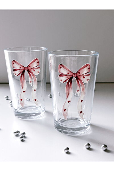 Rolin Design 2’li Kahve Yanı Su Bardağı 100Ml - Kurdele