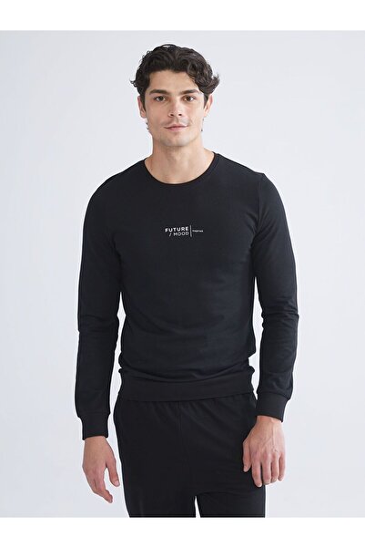 LC Waikiki Crew Neck Printed Men's Pajama Top