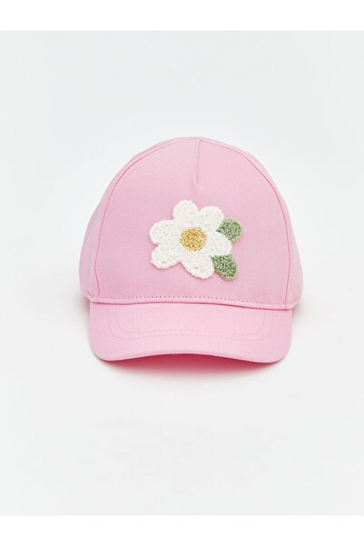 LC Waikiki LCW ACCESSORIES Çiçek Nakışlı Kız Bebek Kep Şapka