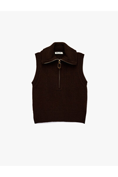 Koton X Şahika Ercümen - Half Zipper Mock Neck Knitwear Sweater