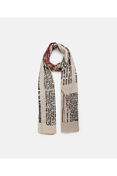 Twist SLOGAN BASKILI VİSKOZ ŞAL