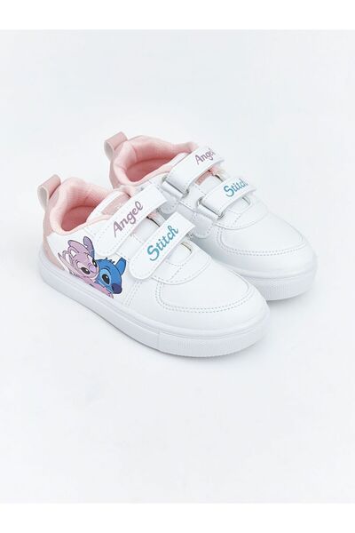 LC Waikiki Pantofi sport pentru fetițe LCW STEPS Angel și Stitch cu imprimeu