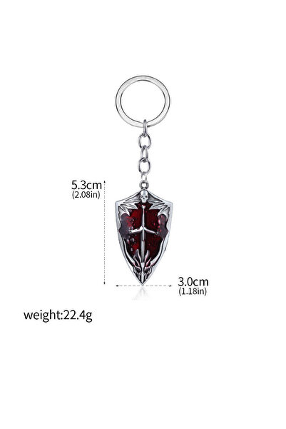Miniso K00137-0123 Game Dark Souls Keychain Sun Knight Shield Ornstein Artori...