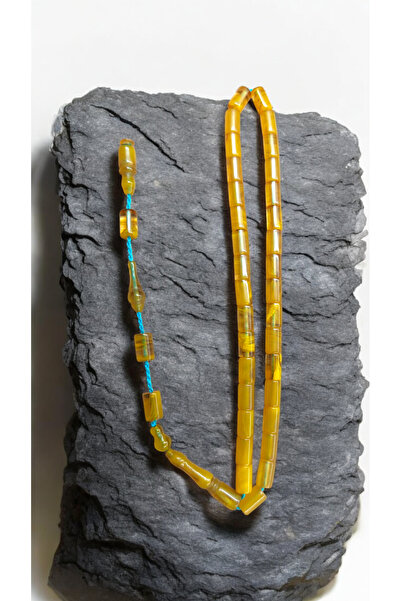 İnan Tesbih Hareli Full Cut Model Crimped Amber Prayer Beads (Wrist Length)