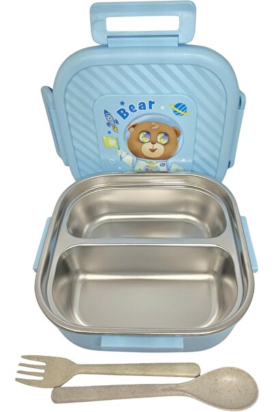 MINII MODZ Ben Too Lunch Box for Kids – 2 Compartment Stainless Steel Tiffin ...