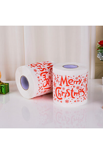 Choice1 ورق تواليت مطبوع شعار عيد الميلاد، مصنوع من لب الخشب، هدايا احتفالية،...