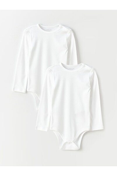 LC Waikiki بدلة أطفال من LCW بياقة دائرية للبنات الصغيرات مع أزرار كبس، طقم م...