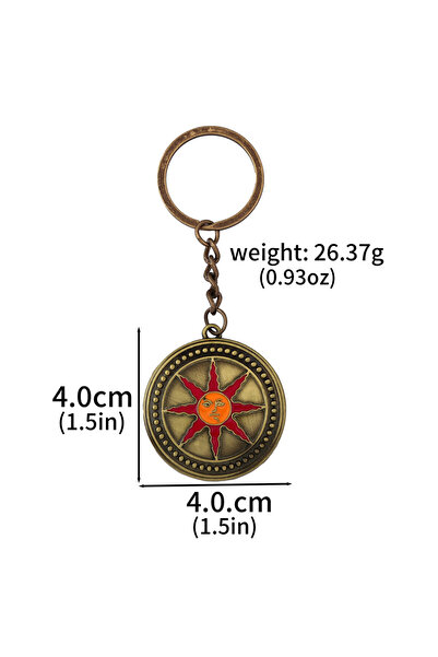 Miniso K0030827 Game Dark Souls Keychain Sun Knight Shield Ornstein Artorias ...