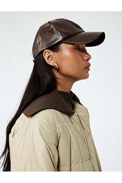 Koton Oversized Quilted Jacket with Collar Detail and Zippered Pockets