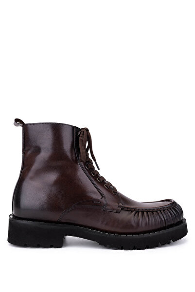 Tamer Tanca Erkek Hakiki Deri Kahverengi Casual Bot