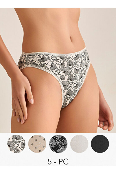 FAV Set of 5 - Bikini Briefs with Assorted Prints