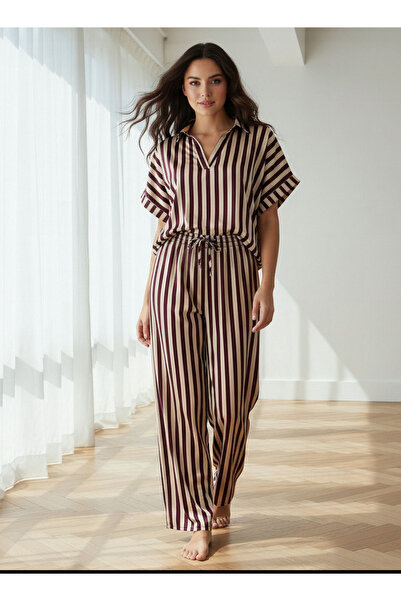 Aadaraya Pyjama Set Top & Wide Leg Bottom