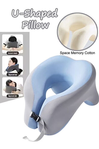 Generic Travel neck pillow for planes, memory foam pillow, neck and head supp...