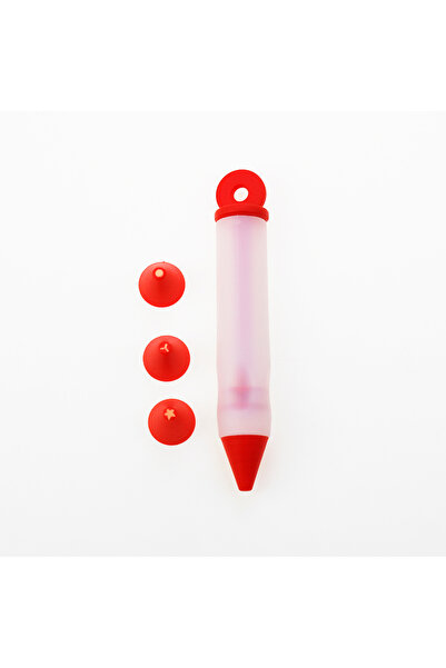Choice1 Red 1Pcs Silicone Embossing Pen Set Chocolate Cream Writing Pen Embos...