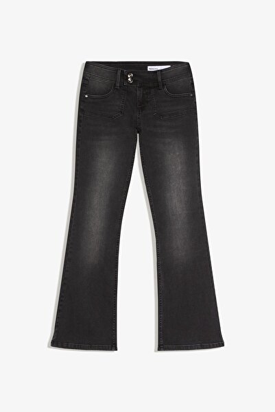 Bershka Çizme paça düşük bel jean