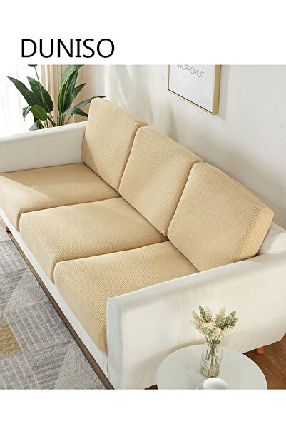 DOMEET 6 Piece Newest Couch Covers for 3 Cushion Couch Super Stretch Non Slip...