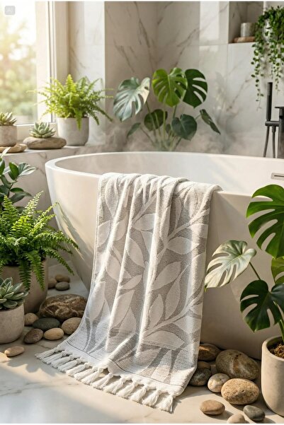 serelya منشفة حمام مكونة من قطعتين - 90x145 سم، 350 جرام، 100% قطن