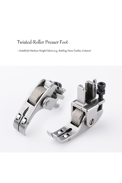 Choice3 Twisted-Roller Narrow-Style 3-Roller Presser Foot–Adjustable Pressure...