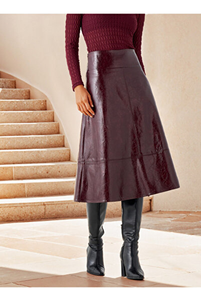 Iconic تنورة ميدي بقصة حرف A مزخرفة