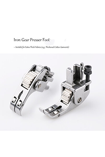 choice2 Iron Gear Narrow-Style 3-Roller Presser Foot–Adjustable Pressure Mult...