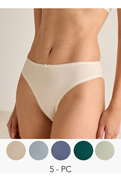 FAV Bow Detail Bikini Briefs - Set of 5