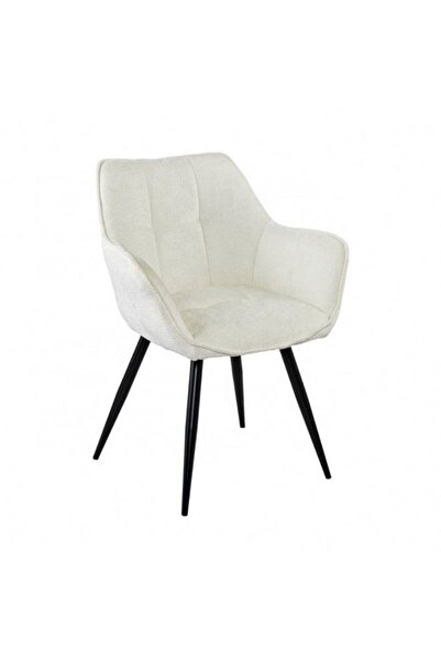 smart home Modern Velvet Upholstered Dining Chair with Metal Legs & Armchair ...