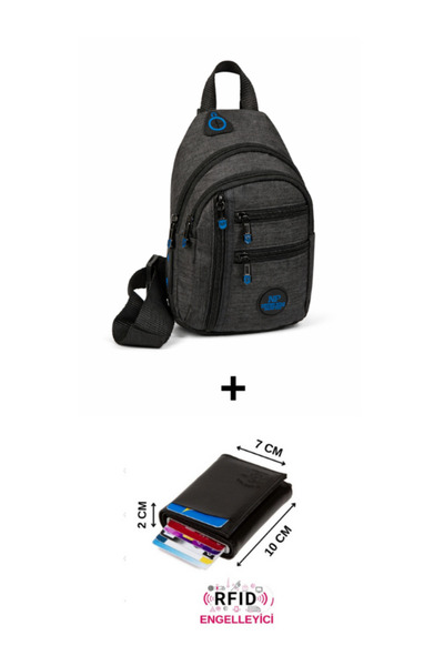 Newish Polo Unisex Su Geçirmez Kulaklık Usb Çıkışlı Çapraz Askılı Çanta Bel O...