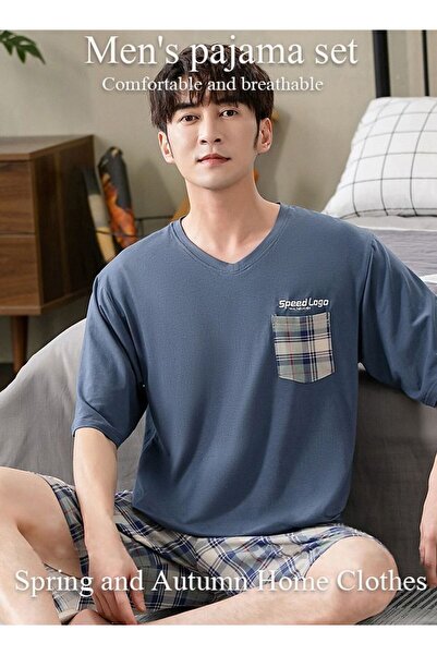 DOMEET Men's Comfortable Pajamas Set