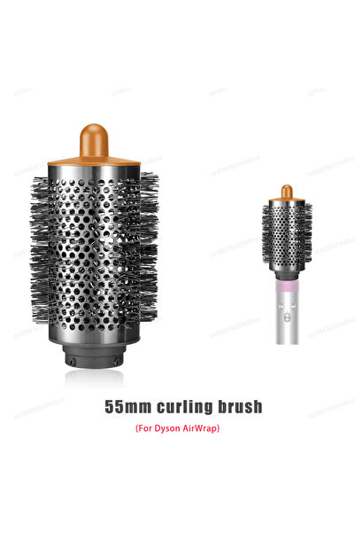 Choice5 فرشاة دائرية ذهبية مقاس 55 مم، 20/38/55 مم، متوافقة مع جهاز دايسون إي...