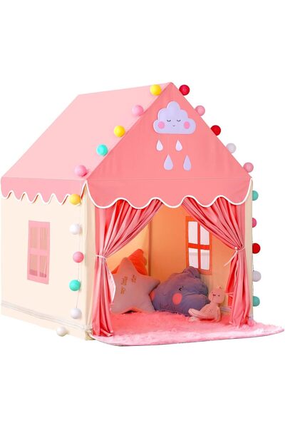 Generic خيمة لعب قلعة الأميرة للبنات، مساحة لعب كبيرة للأطفال