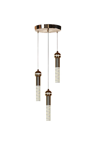 Humer علاقي مودرن ذهبي لون الانارة 3 اضاءات واط 25