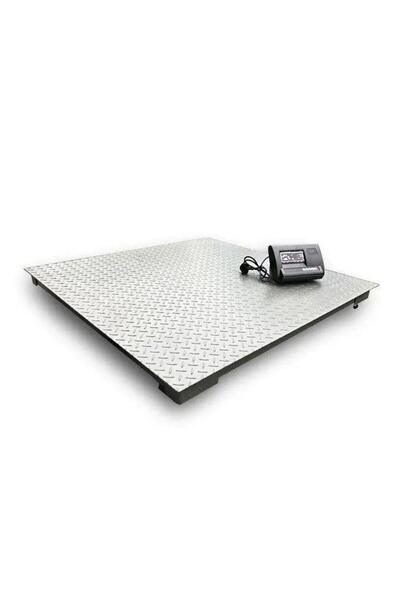 DEMAHO Cântar electronic cu platformă 3000 kg, striat de 5 mm, 150x150 cm, 4 ...