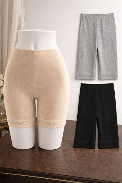 TUFAHA Women's comfortable lace shorts for everyday wear, 6 pieces, different...