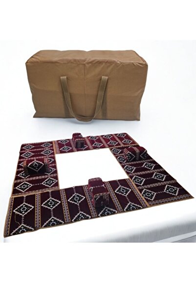 smart home 8-Piece Traditional Floor Seating Set with Cushions, Camping Mats ...