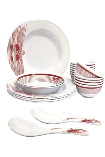 Generic 22-Piece Melamine Ware Dinner Set