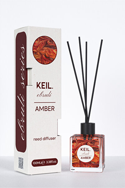 KEIL EBRULİ Bambu Çubuklu Oda Kokusu Amber 100ml, KEIL. Reed Dıffuser Amber 1...